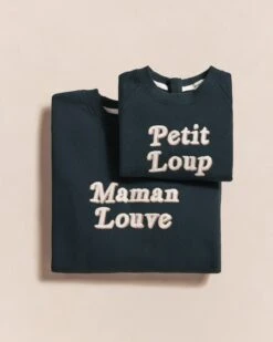 Le Sweat D'allaitement Maman Louve Femme En Coton Bio - Charbon -Bijoux Magasin 23Wsweaticoniquecharbon mamanlouve petitloup emoiemoiweb