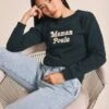 Le Sweat Maman Poule En Coton Bio - Charbon -Bijoux Magasin 23Wsweaticoniquecharbon mamanpoule2 emoiemoiweb
