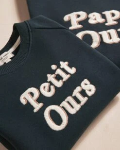 Le Sweat Petit Ours En Coton Bio - Charbon -Bijoux Magasin 23Wsweaticoniquecharbon papaours petitours2 emoiemoiweb