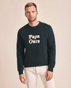 Le Duo De Sweats Papa Ours / Petit Ours En Coton Bio - Charbon -Bijoux Magasin 23Wsweaticoniquecharbon papaours2 emoiemoiweb