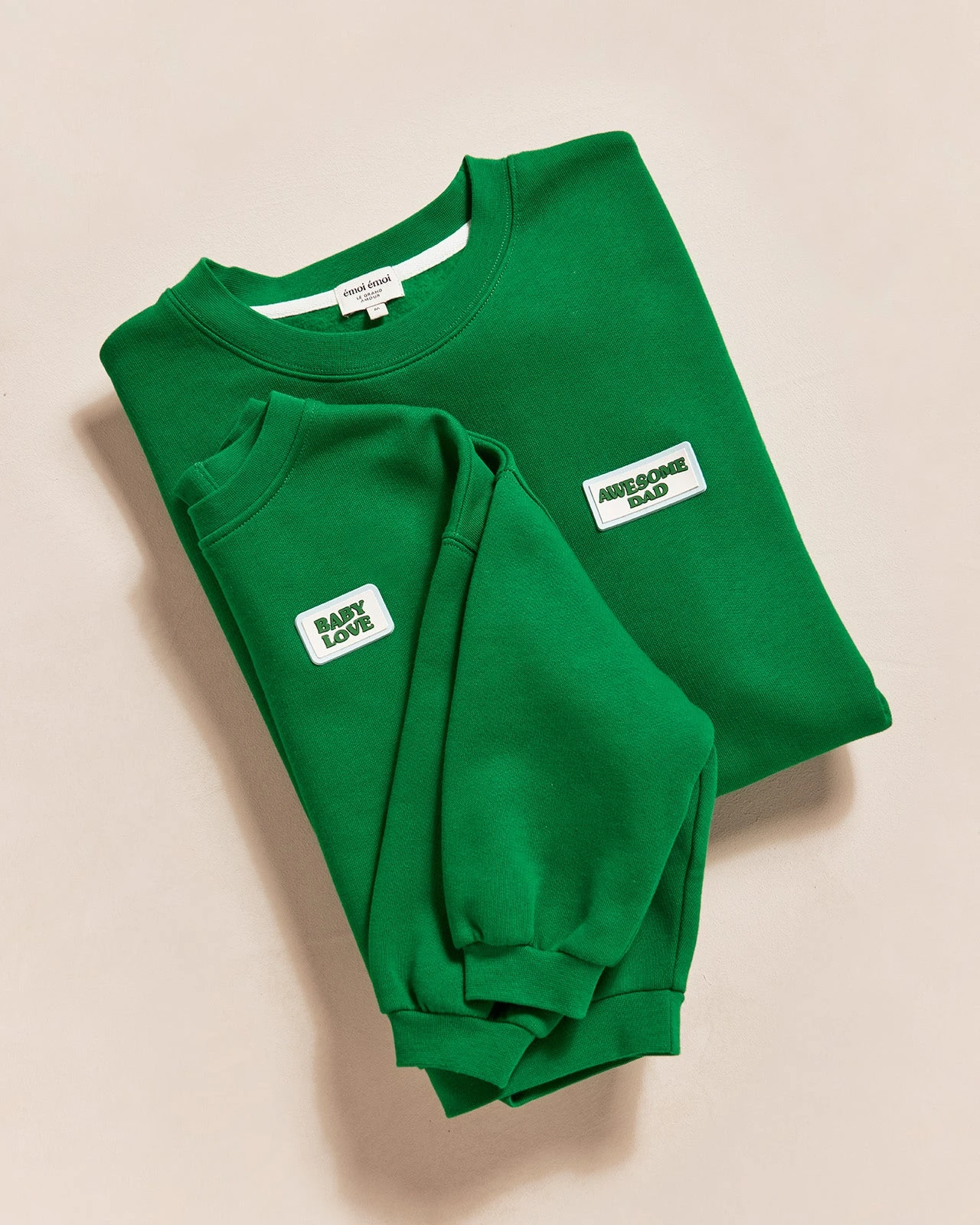 Le Sweat Gomme Awesome Dad En Coton Bio - Vert 8 Le Sweat Gomme Awesome Dad En Coton Bio - Vert – Image 6