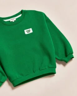 Le Sweat Gomme Cool Kid En Coton Bio - Vert -Bijoux Magasin 23Wsweatpatchvertcoolkidenfant2 emoiemoiweb