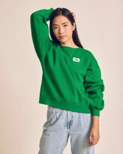 Le Sweat Gomme Mama Love En Coton Bio - Vert -Bijoux Magasin 23Wsweatpatchvertmamalovefemme emoiemoiweb