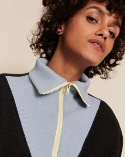 Le Sweat D'allaitement Sunilke En Polaire Recyclée Et Col Zippé - Gris -Bijoux Magasin 23Wsweattrappeurpolairegrisanthracitesunnyfemme emoiemoi 35 3459web