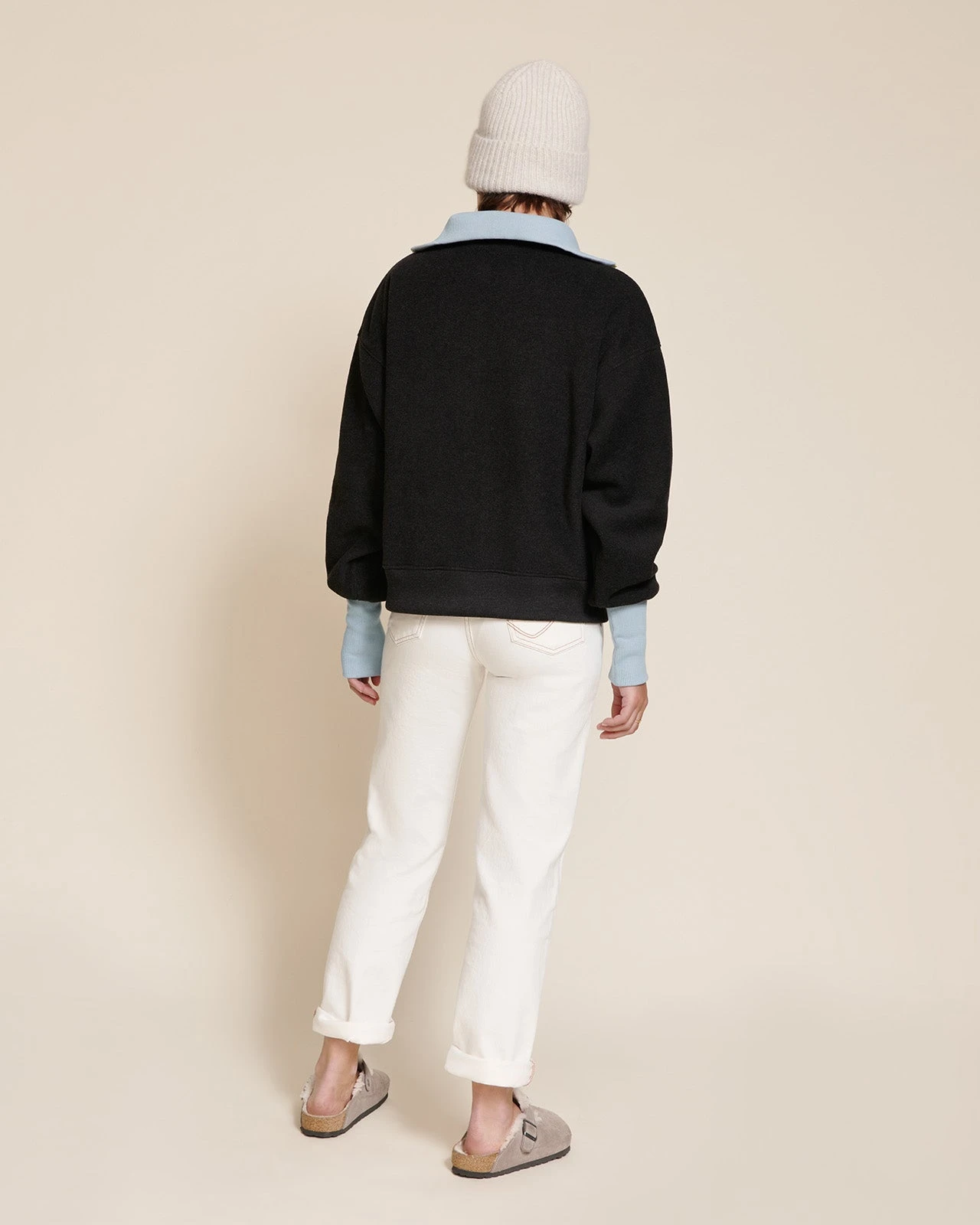 Le Sweat Sunny En Polaire Recyclée Et Col Zippé - Gris 7 Le Sweat Sunny En Polaire Recyclée Et Col Zippé - Gris – Image 5