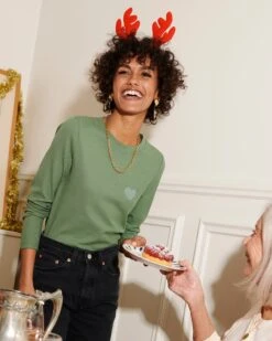 Le Haut Janis En Lyocell - Vert Sauge -Bijoux Magasin 23Wt shirtjanisvertsauge emoiemoi 01 105web