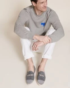 Les Chaussons Dream Team Homme Gris - Angarde X émoi émoi