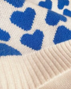 Le Pull Davia Sans Manches En Cachemire - Cœurs Bleus - Hircus X émoi émoi -Bijoux Magasin 23WxHircusMatiere coeursallover emoiemoi 1335web