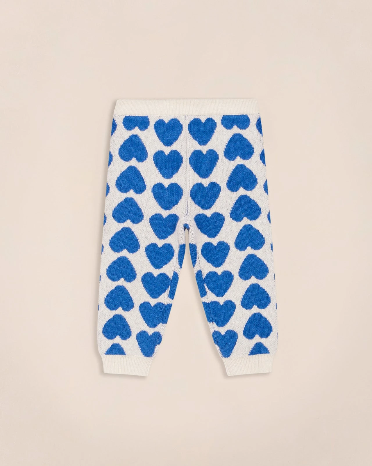 Le Pantalon Max En Cachemire - Cœurs Bleus - Hircus X émoi émoi 3 Le Pantalon Max En Cachemire - Cœurs Bleus - Hircus X émoi émoi