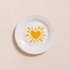 L'assiette Cœur Solaire En Porcelaine - Jaune -Bijoux Magasin 24SAssietteCoeursolaireenporcelaine jauneemoiemoi 05 0440web