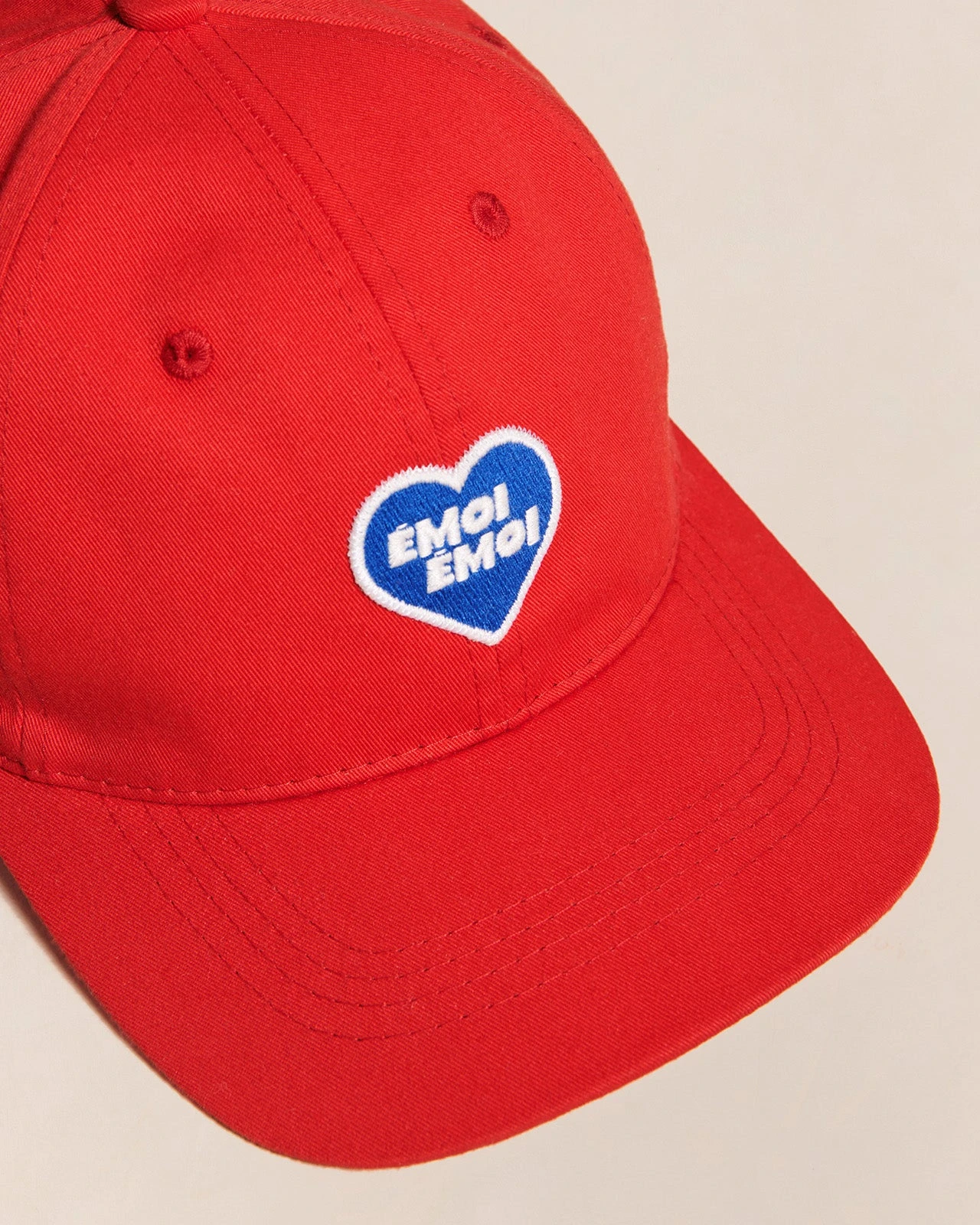La Casquette émoi émoi En Coton - Rouge 5 La Casquette émoi émoi En Coton - Rouge – Image 3