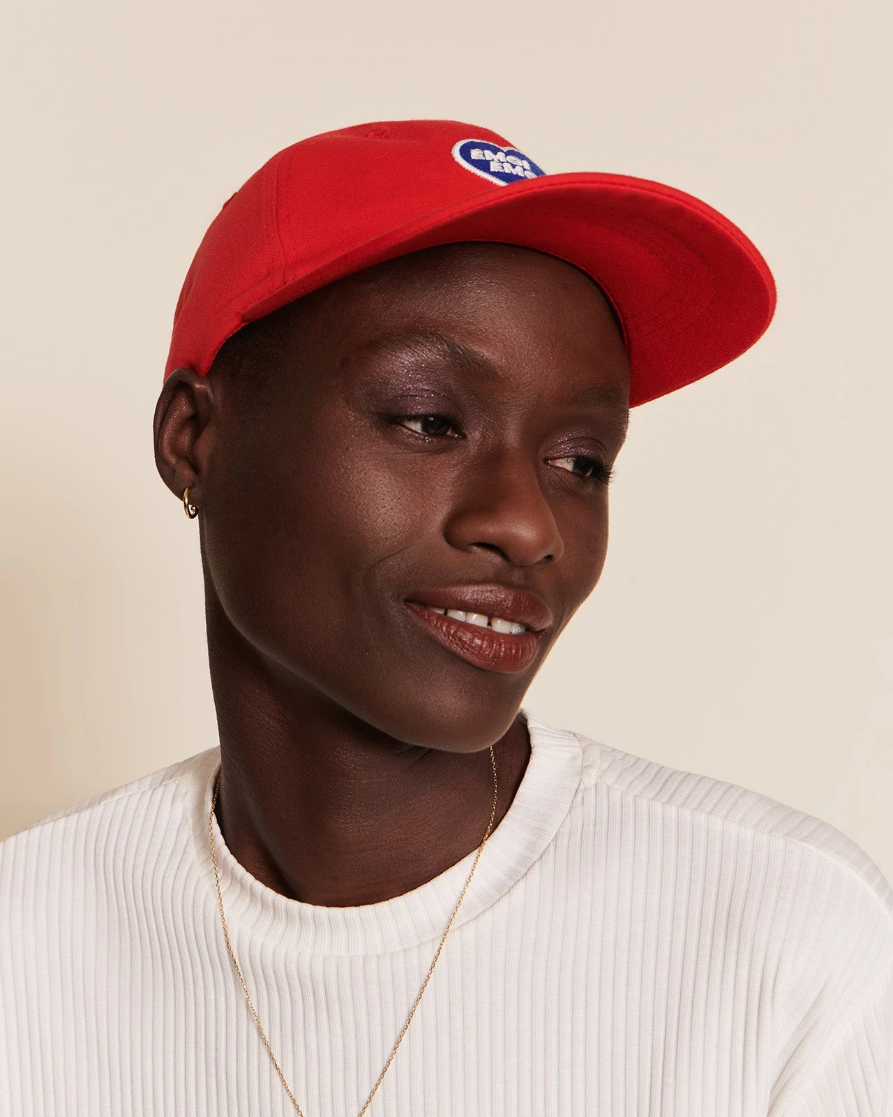 La Casquette émoi émoi En Coton - Rouge 4 La Casquette émoi émoi En Coton - Rouge – Image 2