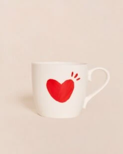Le Mug Coeur Solaire - Rouge