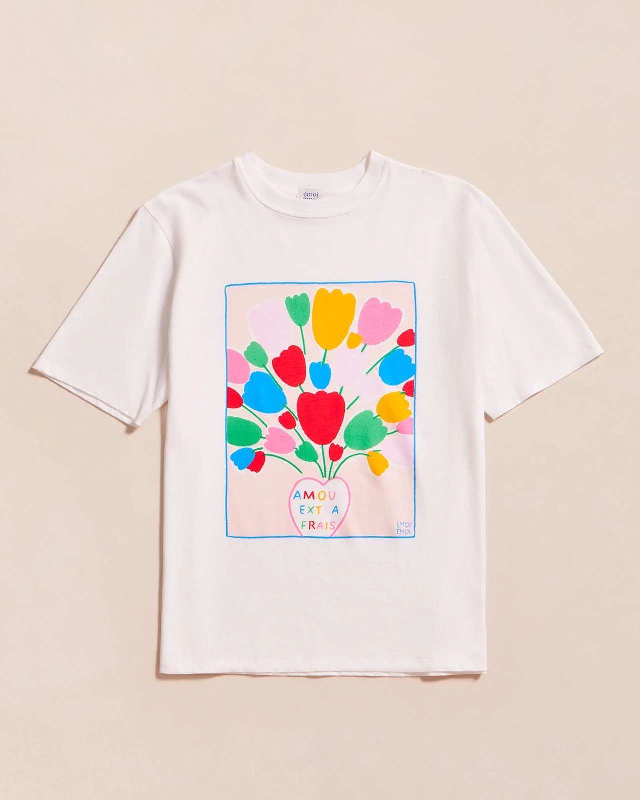 Le T-shirt L'amour Extra Frais En Coton Bio - Blanc 5 Le T-shirt L'amour Extra Frais En Coton Bio - Blanc – Image 3