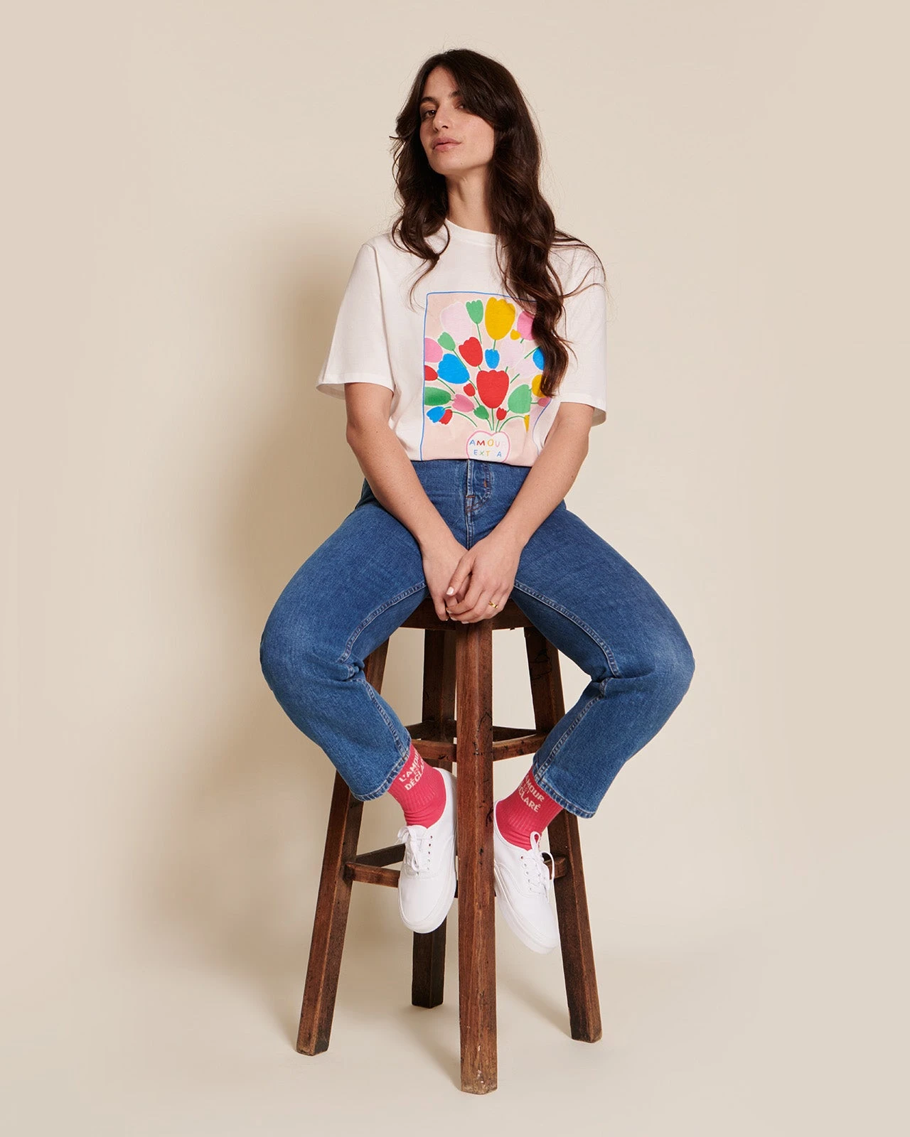 Le T-shirt L'amour Extra Frais En Coton Bio - Blanc 6 Le T-shirt L'amour Extra Frais En Coton Bio - Blanc – Image 4