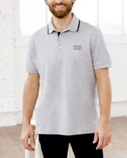 Le Polo Brodé Papa Cool - Gris Chiné -Bijoux Magasin 2 4fd5c155 0656 4d67 8df1 703bc40d5bd0