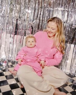 Le Sweat Embossé Le Grand Amour Enfant En Coton Bio - Rose -Bijoux Magasin COBE04 1 a277655b 6c91 4431 8271 deea3423e227