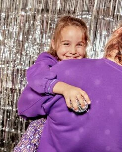 Le Sweat L'amour Est Cosmique Enfant En Coton Bio - Ultraviolet -Bijoux Magasin COMPOSWl amourestcosmiquevioletfemmeenfant 1280x1600px