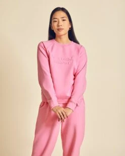 Le Pantalon Paulette En Coton Bio - Rose -Bijoux Magasin COMPOSWlegrandamourrosejoggingrosefemme 1280x1600px