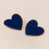 Les Boucles D'oreilles Big Love Grand Cœur Bleu - Dorées à L'or Fin 24 Carats -Bijoux Magasin PERMANENT BIJOUXBLEUS Boucled oreilleBigLoveBleus emoiemoi 000986web