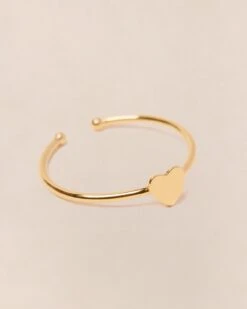 La Bague 1 Cœur - Dorée à L'or Fin 24 Carats