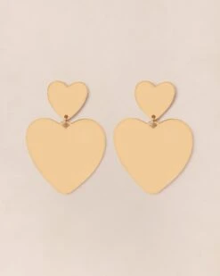 Les Boucles D'oreilles Very Big Love - Dorées à L'or Fin 24 Carats -Bijoux Magasin PERMANENT BIJOUXDORES Boucled oreilleBigBigLoveDoree emoiemoi 650web