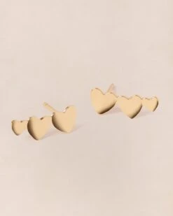 Les Boucles D'oreilles Clarisse - Dorées à L'or Fin 24 Carats