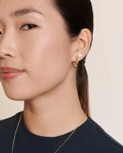 Les Créoles Carmen - Dorés à L'or Fin 24 Carats - 20 Mm