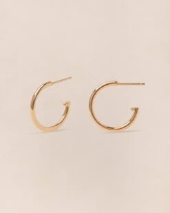 Les Créoles Carmen - Dorés à L'or Fin 24 Carats - 20 Mm -Bijoux Magasin PERMANENT BIJOUXDORES CreolesCarmenfantaisie dore L emoiemoi 1577web