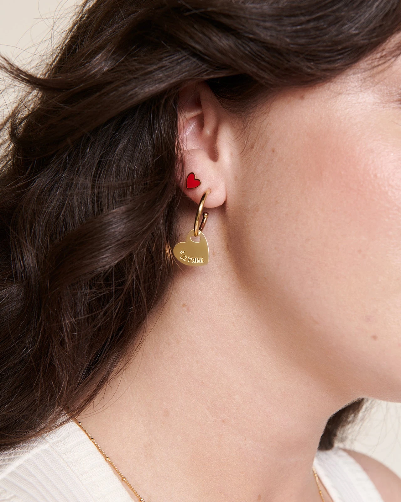 La Médaille Mona Je T'aime - Dorée à L'or Fin 24 Carats - 15mm 4 La Médaille Mona Je T'aime - Dorée à L'or Fin 24 Carats - 15mm – Image 2