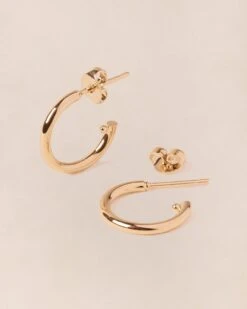 Les Créoles Carmen - Dorés à L'or Fin 24 Carats - 16 Mm