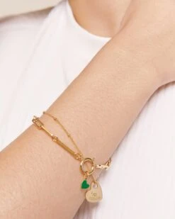 La Médaille Mona Fée Marraine - Dorée à L'or Fin 24 Carats - 15mm -Bijoux Magasin PERMANENT BIJOUXDORES MedailleMona FeeMarraine 15mm Medailloncoeurvertmanon braceletchainesimple braceletchainemaillonsemoiemoi 04 299web