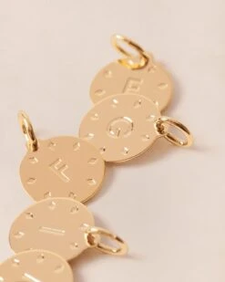 La Composition Numéro 21 -Bijoux Magasin PERMANENT BIJOUXDORES Medaillerondeinitiale10mm Mix emoiemoi 825web