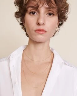 La Chaîne Précieuse - En Vermeil -Bijoux Magasin PERMANENT BIJOUXPRECIEUX CollierChainesimpleprecieusevermeil40cm50cm60cm emoiemoi D1 LOOK 13 872web