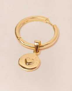 La Paire De Créoles Précieuses Carry En Vermeil - 20mm -Bijoux Magasin PERMANENT BIJOUXPRECIEUX CreolesCarry vermeil 20mm Medailleprecieuseinitiale10mm Dos emoiemoi 0525web