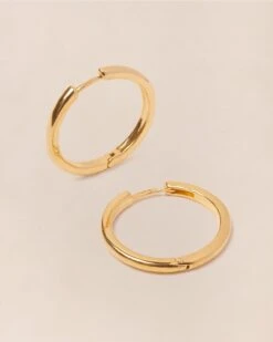 La Paire De Créoles Précieuses Carry En Vermeil - 20mm