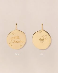 La Médaille Précieuse Seule Petite Sœur - En Vermeil - 17mm -Bijoux Magasin PERMANENT BIJOUXPRECIEUX MedailleprecieusemessagePetiteSoeur faceetpile emoiemoi 135web fd42596e 7335 43bc b033 7cf49451e329