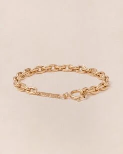 Le Bracelet En Maille Chunky XL Doré à L'or Fin 24 Carats