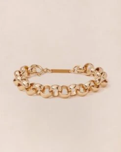 Le Bracelet En Maille Chunky XXL Doré à L'or Fin 24 Carats