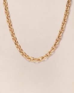 Le Collier En Maille Chunky XL Doré à L'or Fin 24 Carats