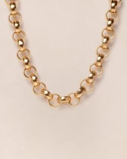 Le Collier En Maille Chunky XXL Doré à L'or Fin 24 Carats