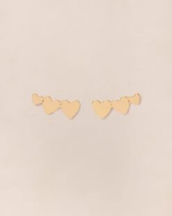 Les Boucles D'oreilles Clarisse - Dorées à L'or Fin 24 Carats -Bijoux Magasin PERMANENTS BIJOUXDORES Boucled oreilleClarisseDoree emoiemoi 569web