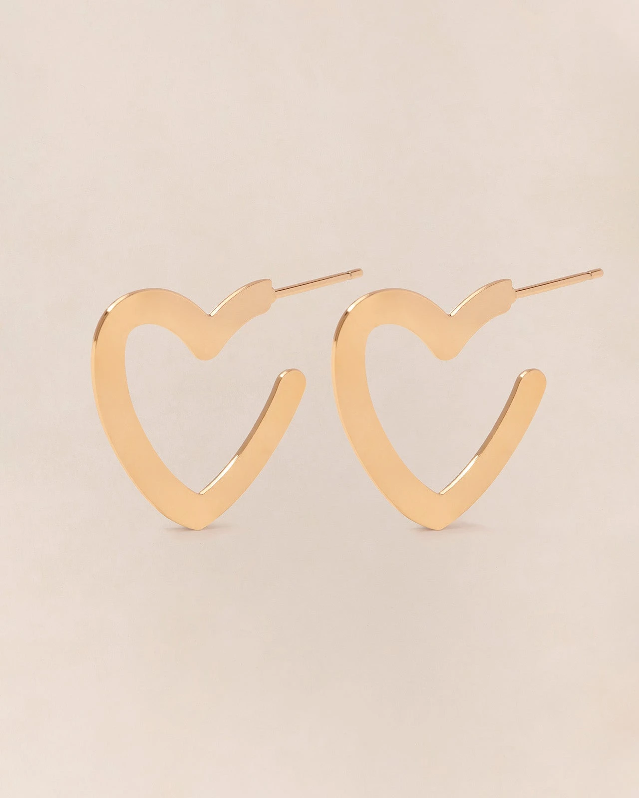 Les Créoles Cœur - Dorées à L'or Fin 24 Carats 3 Les Créoles Cœur - Dorées à L'or Fin 24 Carats