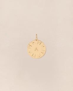 La Médaille Initiale - Dorée à L'or Fin 24 Carats - 15mm