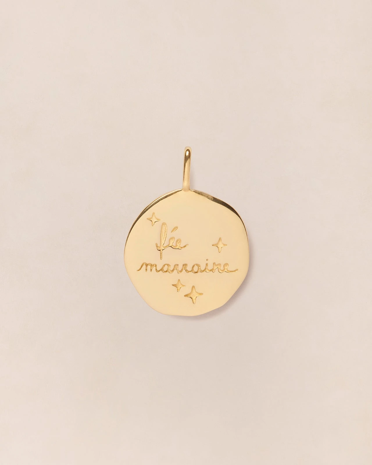 La Médaille Précieuse Seule Fée Marraine - En Vermeil - 17mm 3 La Médaille Précieuse Seule Fée Marraine - En Vermeil - 17mm