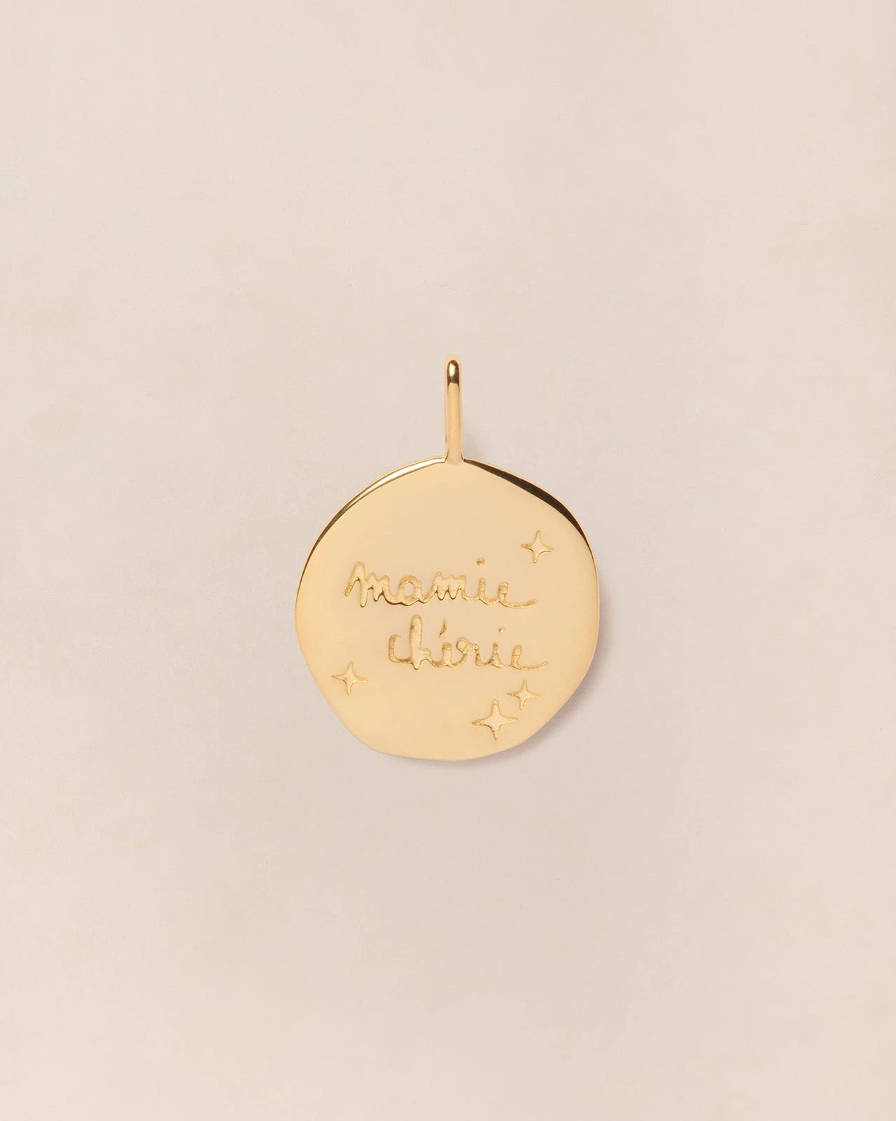 La Médaille Précieuse Mamie Chérie - 17 Mm - En Vermeil 5 La Médaille Précieuse Mamie Chérie - 17 Mm - En Vermeil – Image 3