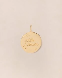 La Médaille Précieuse Seule Petite Sœur - En Vermeil - 17mm