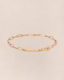 Le Bracelet Maillons Fins Doré à L'or Fin 24 Carats