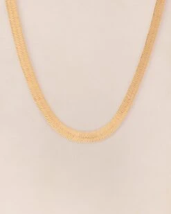 Le Collier Chaîne Serpent Doré à L'or Fin 24 Carats