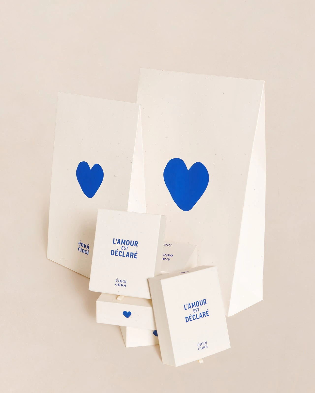 La Petite Pochette Cadeau Coeur Signature - 22 X 33 Cm - Crème 8 La Petite Pochette Cadeau Coeur Signature - 22 X 33 Cm - Crème – Image 6